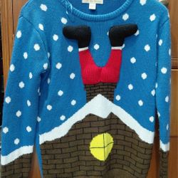 Santa Christmas Ugly Sweater Size S 