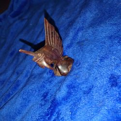 vintage, hand-carved ironwood sculpture of a Swordfish 