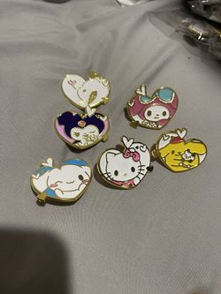 Hello Kitty And Friends 6 Pc Enamel Pin Set