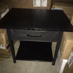 18” Tall 2-Tier Printer Stand with Drawer (22”x15”)