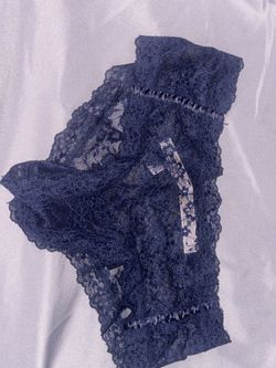 Victoria Secret Lace Blue Boyshort Underwear $6