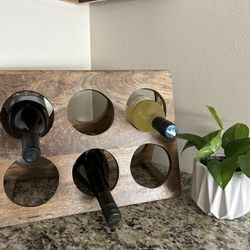 Vintage Wooden Wine Rack