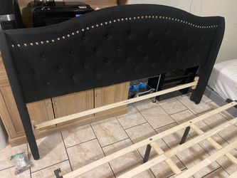 King size bed frame $100 price is firm