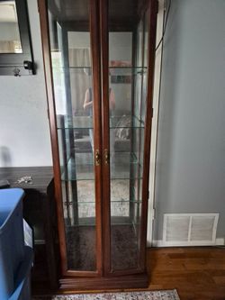 Lighted Curio cabinets