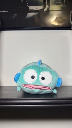 New With Tags Sanrio X Round 1 Hangyodon Roll Type Plush Toy