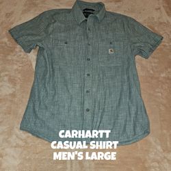 CARHARTT CASUAL SHIRT, MEN'S LARGE