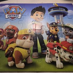 Paw Patrol Puzzle New No Box 24 Piece Large Size For Little Tykes