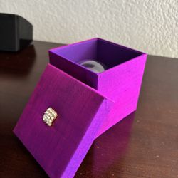 velvet rhinestones wedding favor box