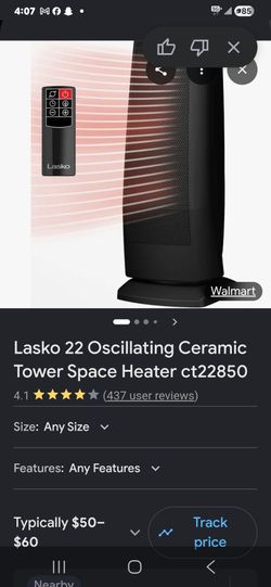 Brand new in box heater with remote