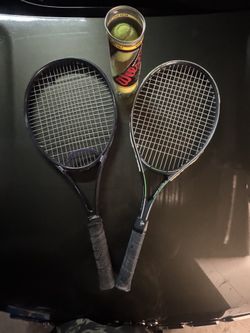 LOT OF TWO TENNIS RACQUETS! W/ Pack Of Balls 