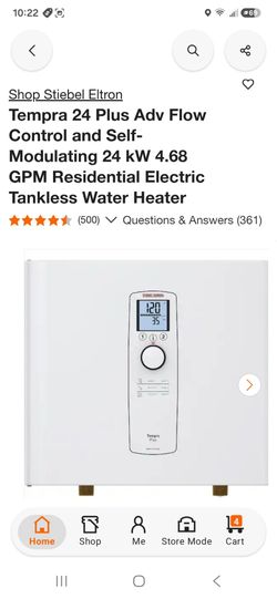 Stiebel Eltron Tempra 24+ Tankless Electric Water Heater Brand New (Price Is Firm)
