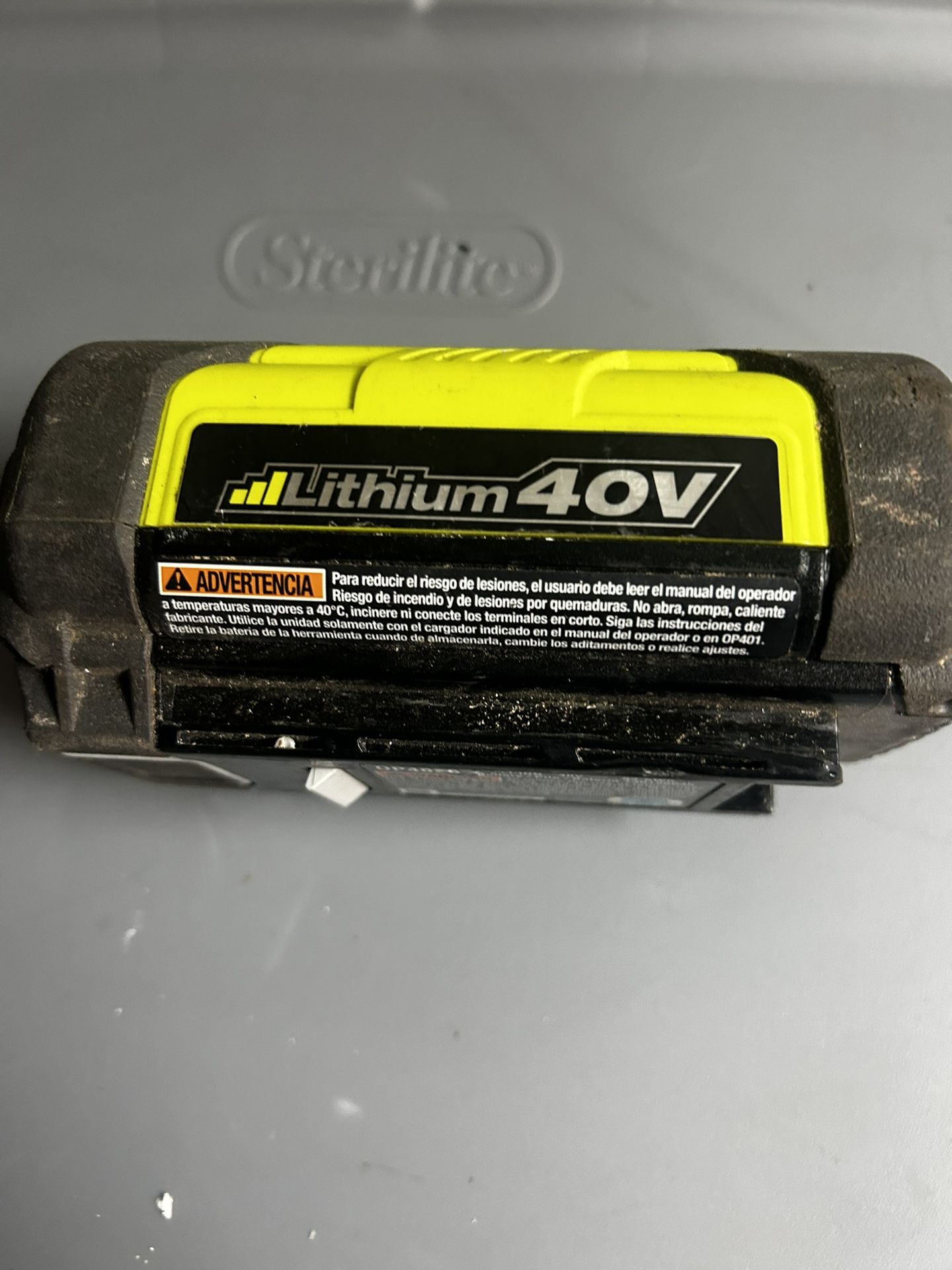 Ryobi Tools Batería OP4026 de 40 V perdí el cargador