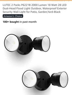 LUTEC 2 PK dual head outdoor floodlight