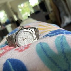 AP MENS WATCH SILVER AUDEMARS BIGUET PLAIN