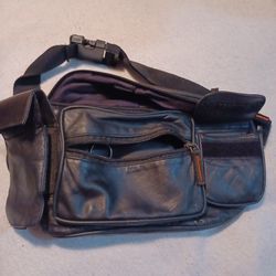 Waist Pouch Bag 100% Genuine Leather Soft texture Adjustable, like new see pics.