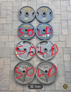 #45lbs  Olympic Plates #3 Pairs