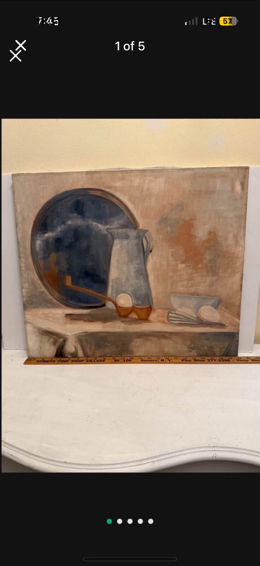 Vintage Painting On Canvas