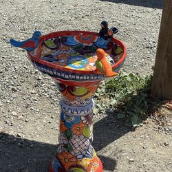 New Beautiful Bird Baths . Different Colors. 