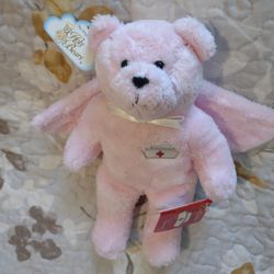 Pink Holy Bear God Bless Nurses Bear 🧸