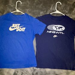 Bundle – Big Kids Medium Soft Cotton T-Shirt | Classic Fit | Blue