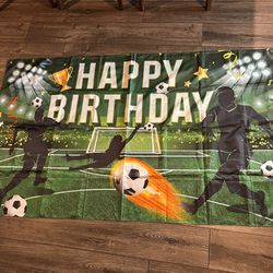 Soccer Birthday Banner 