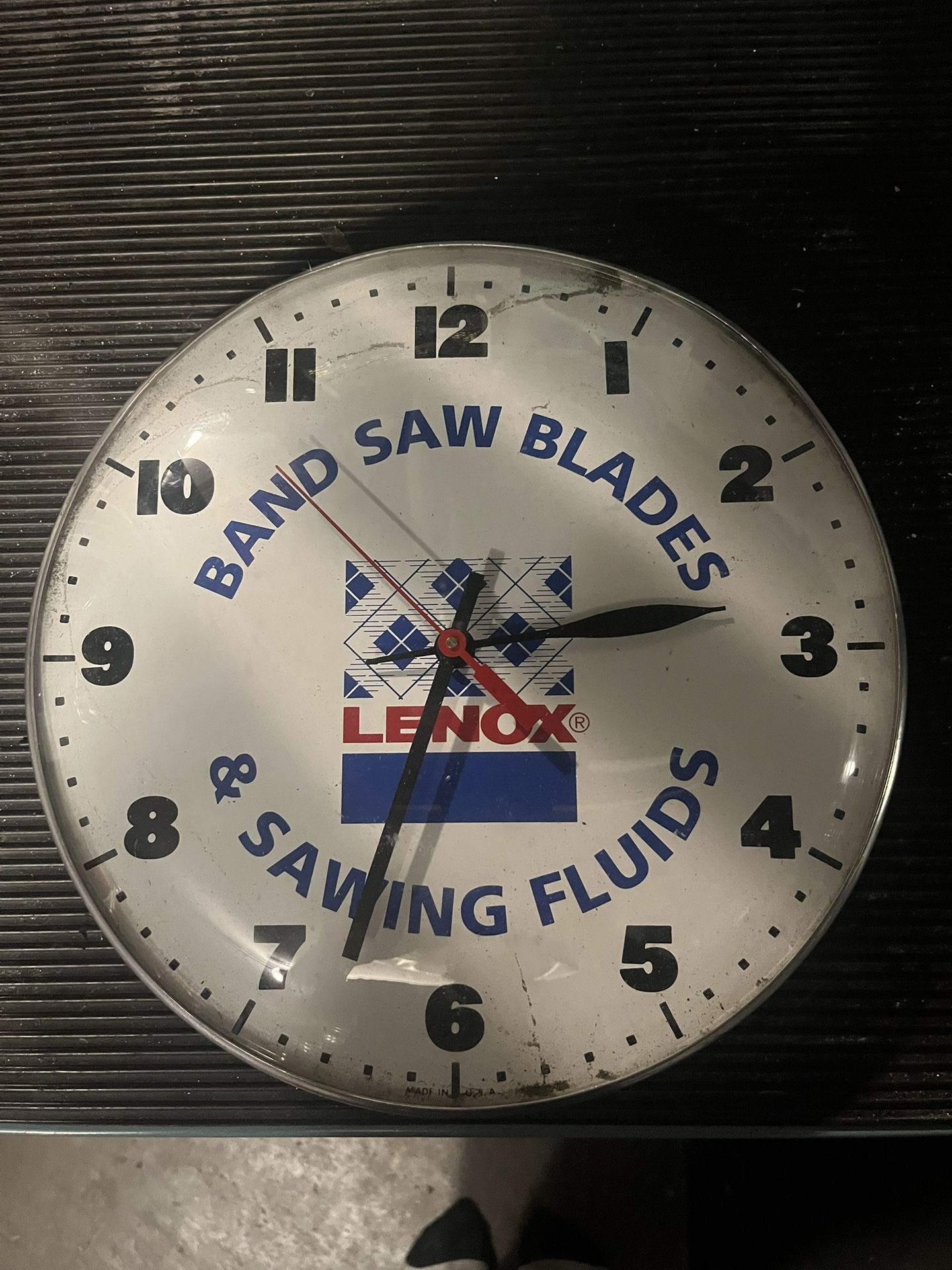 RARE LENOX Saw Blades Vintage Wall Clock