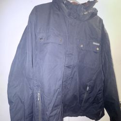 Navy Blue Hooded Jacket 