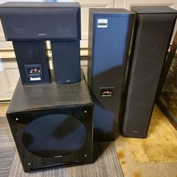Home Theater Speakers And Subwoofer 