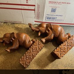 Elephant Bookends