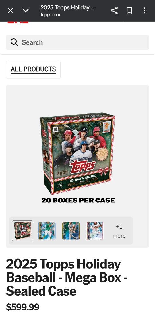 New Topps Holiday Mega Box