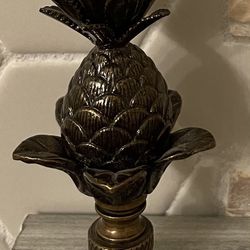 Vintage Bronze Pineapple Lamp Finial