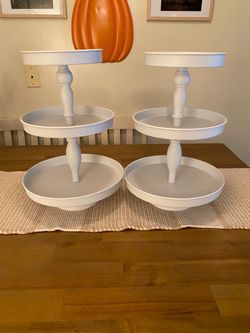 Three tiered trays