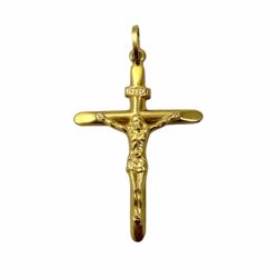 Pendant Solid Gold 18k. Crucifix