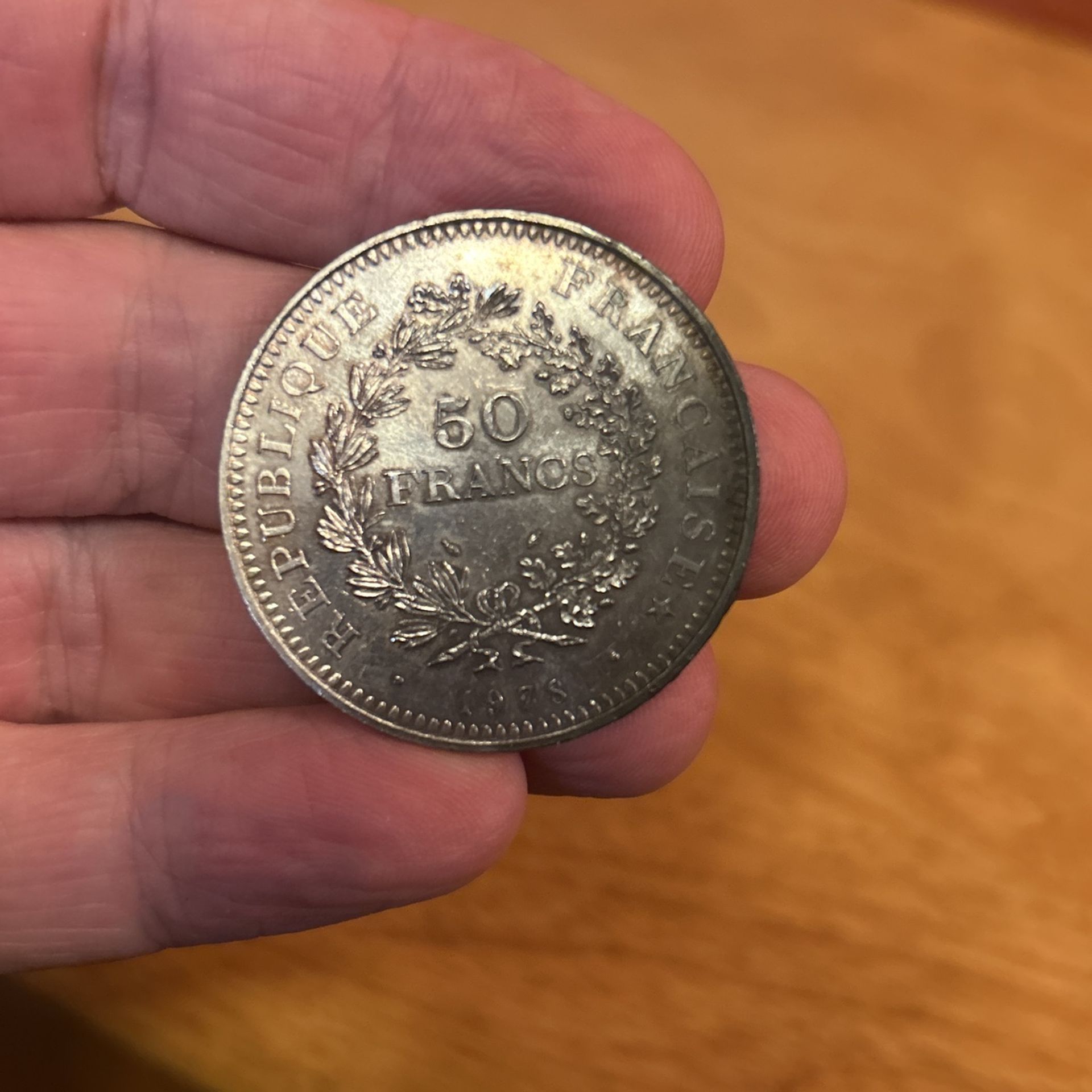 1978 50 Francs .900 Silver Pickup Brentwood