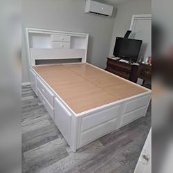 White Colour sophisticated Bed frame