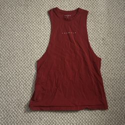 Young LA Red Tank Cut Off Size L