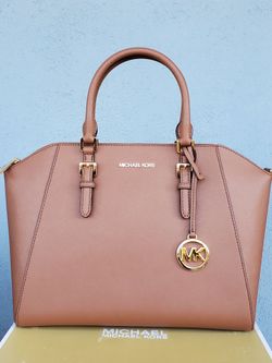 Michael Kors Large Satchel Comes With A Long Shoulder Strap