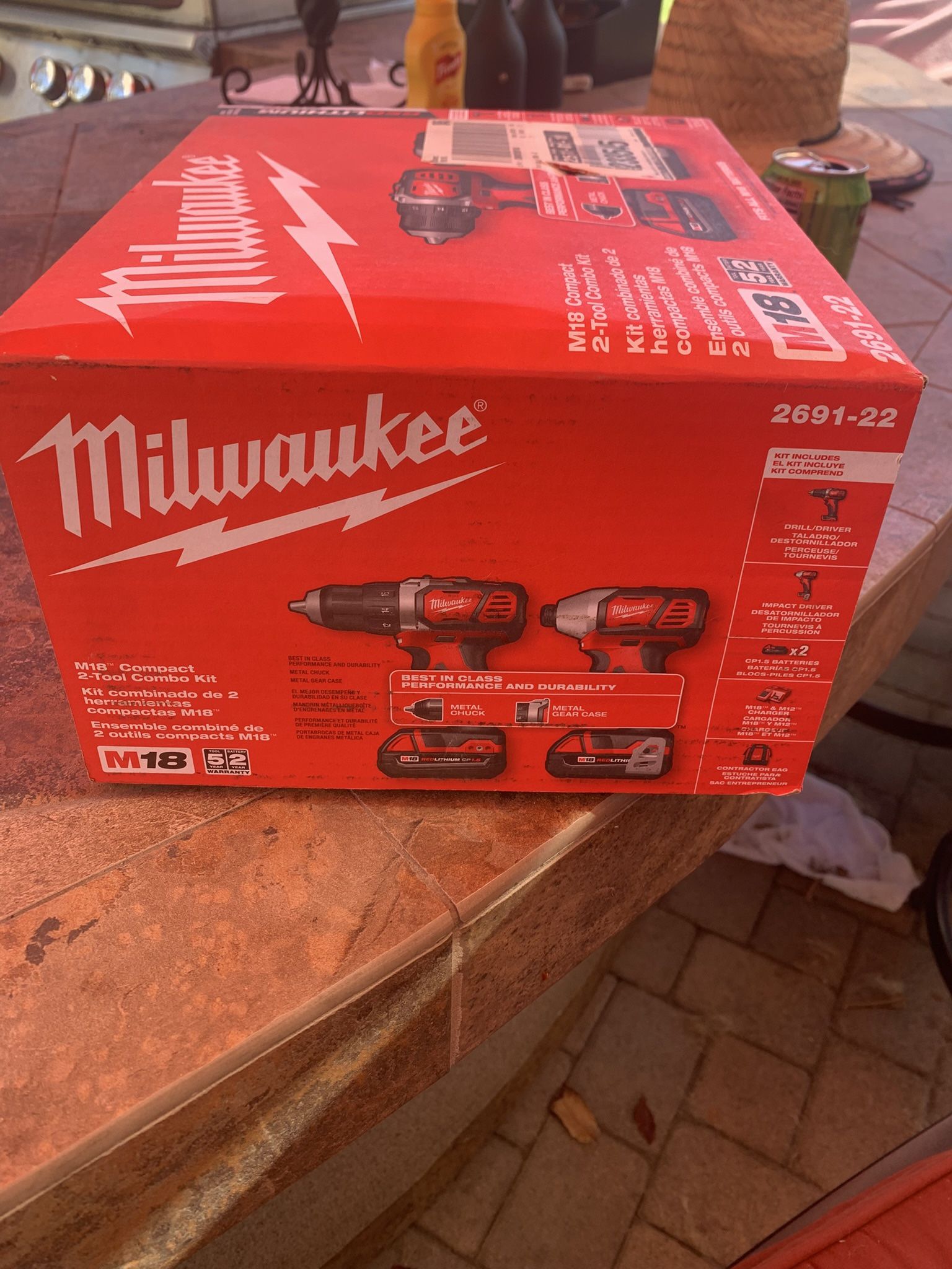 Milwaukee 2 Piece Drill