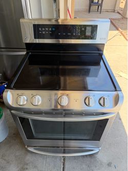 LG electric stove stainless steel