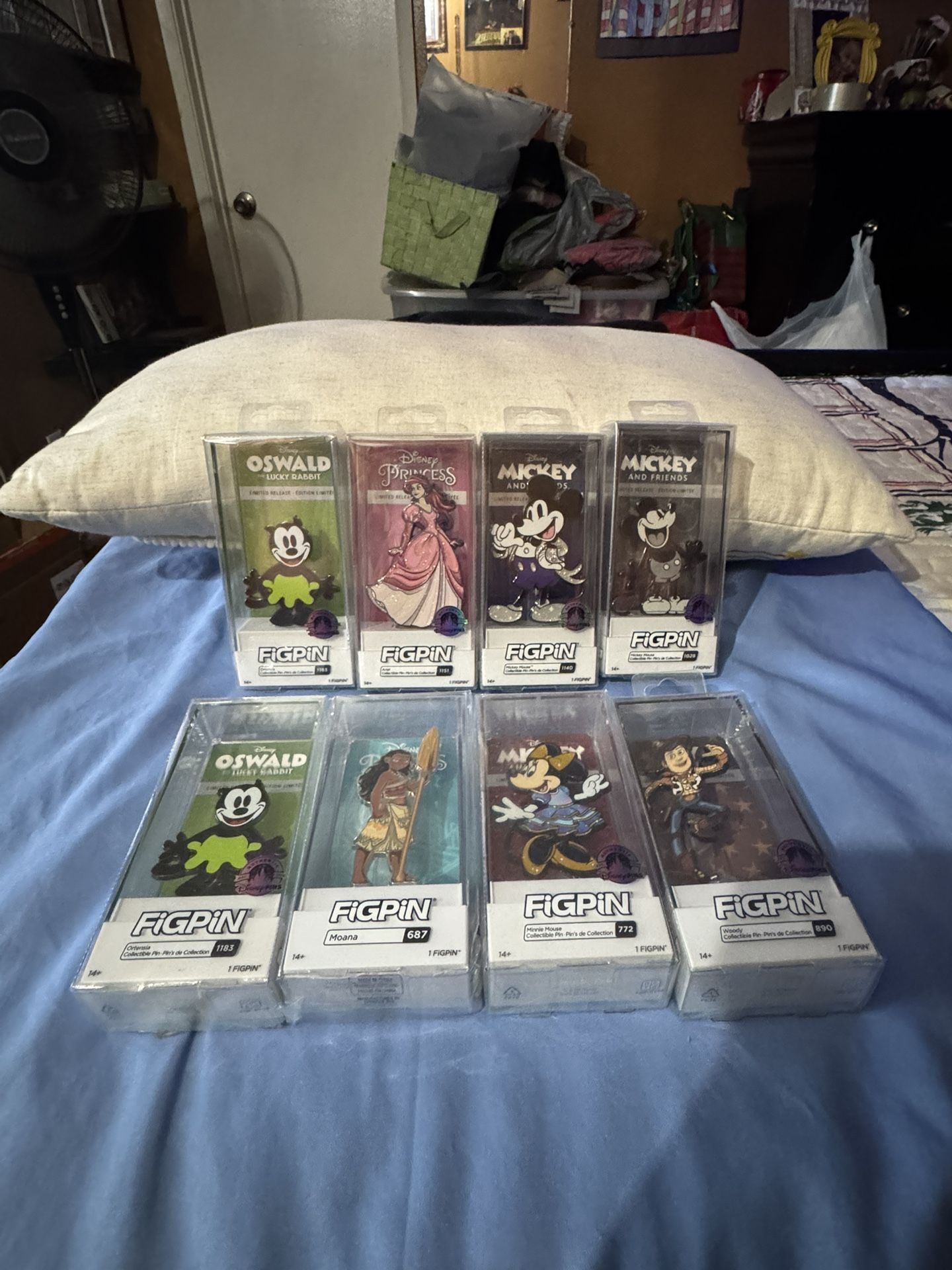 FiGPin, Disney Various, 8 Piece Combo Set, Jumbo Collection Pins, Limited Release, New In Box, Great Gift π ($12.00 Each )