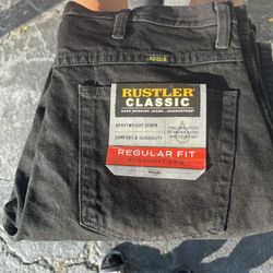 Hard Working Jeans Rustler Classic Black 34 x 29