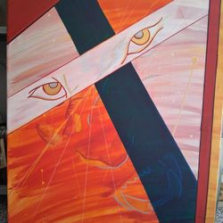 30x24in Acrylic Painting Art Abstract 