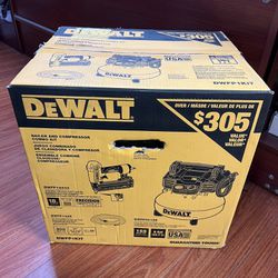 DeWALT 18-Gauge Brad Nailer & Electric Compressor Combo Kit