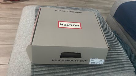 Hunter Boot Original Short - Black rain boot 8 and 9