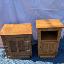 Solid Oak Antique Ice Boxes