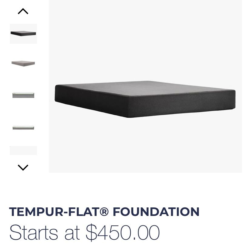 Tempur-flat Foundation/box spring 