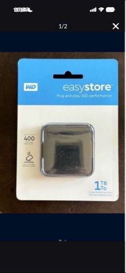 One New Sealed WD easystore 1 TB SSD External USB 3.0 Portable SSD Western Digital