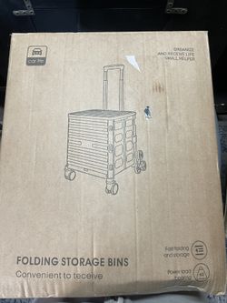 Storage folding bin