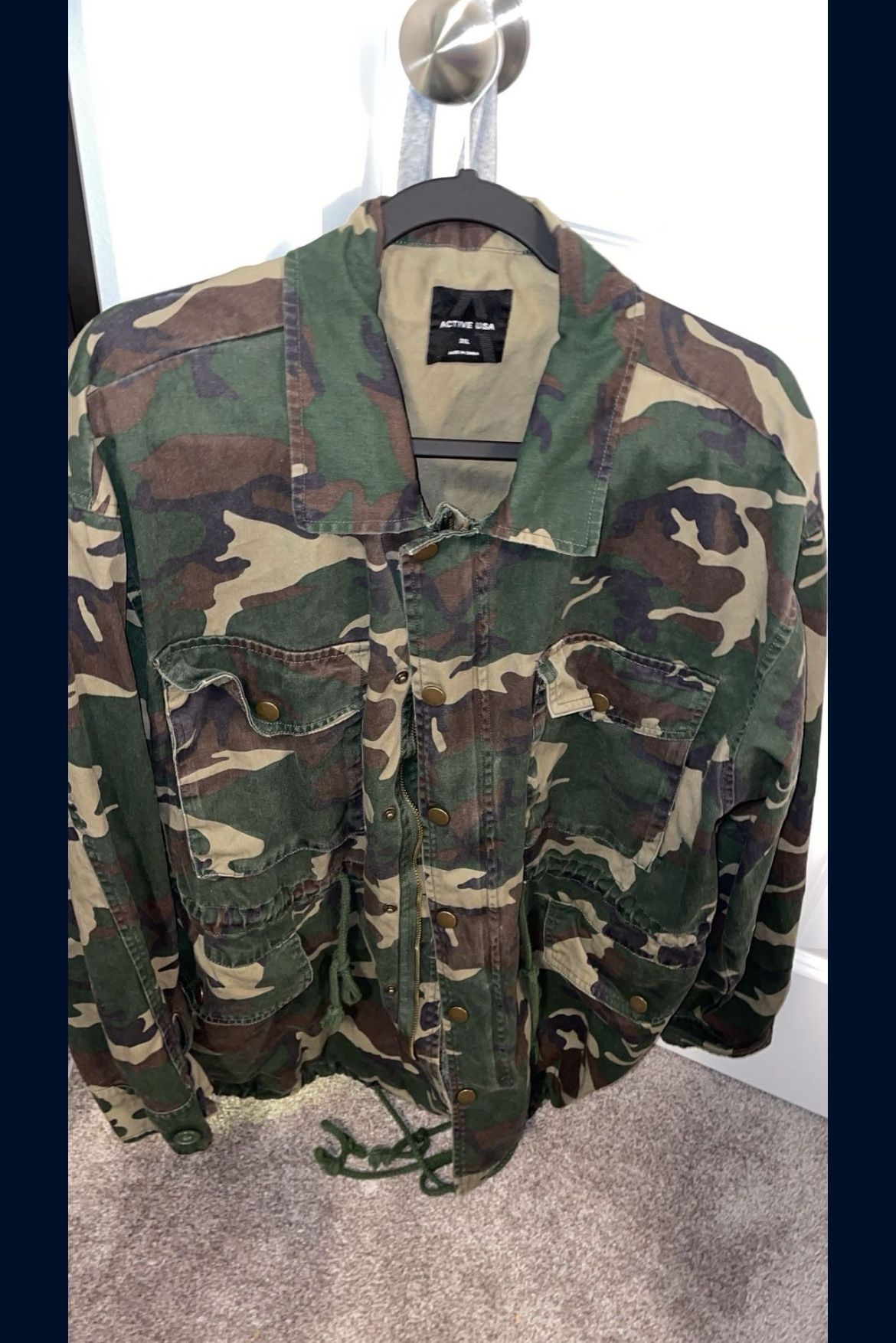 Active USA Women’s Camo Jacket Size 3X