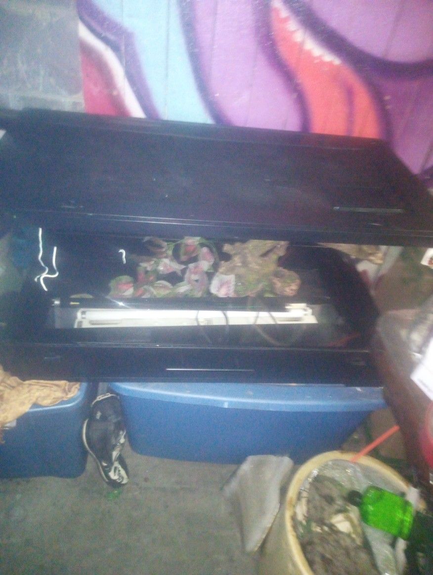 New 45 Gallon Reptile Tank/Accessories